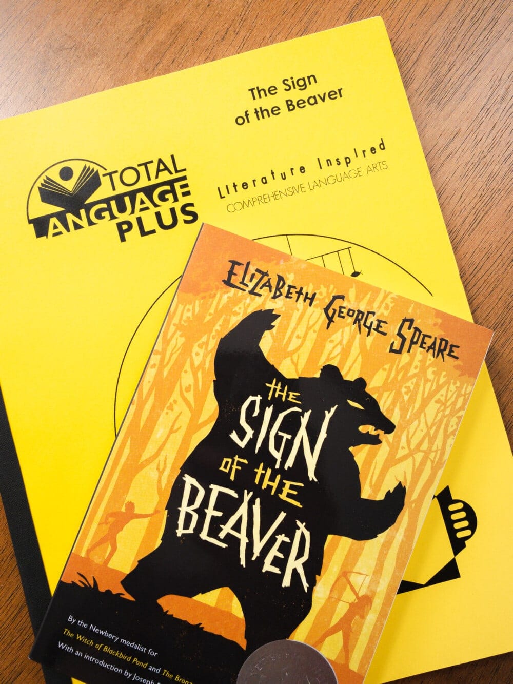 a total language plus workbook with the book the sign of the beaver